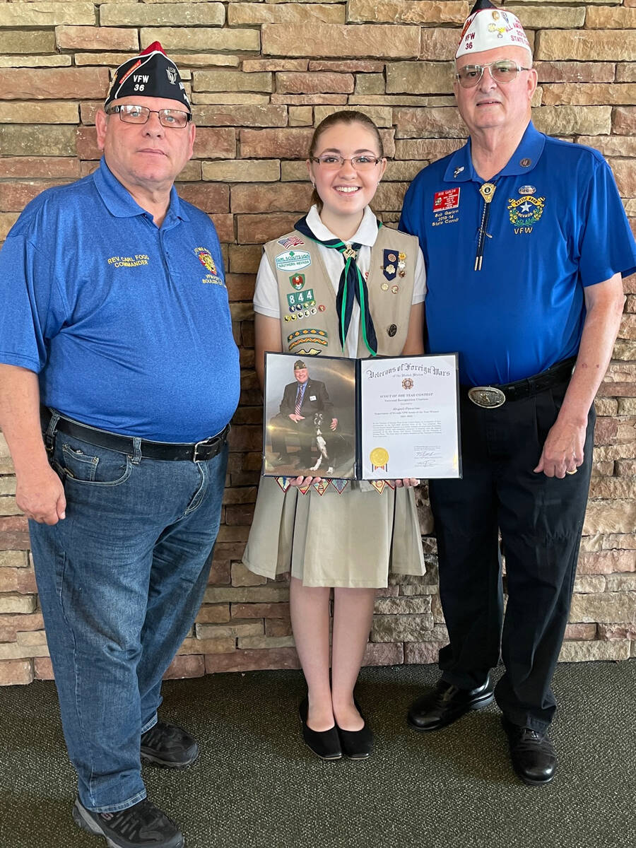 Scout honored by VFW | Boulder City Review