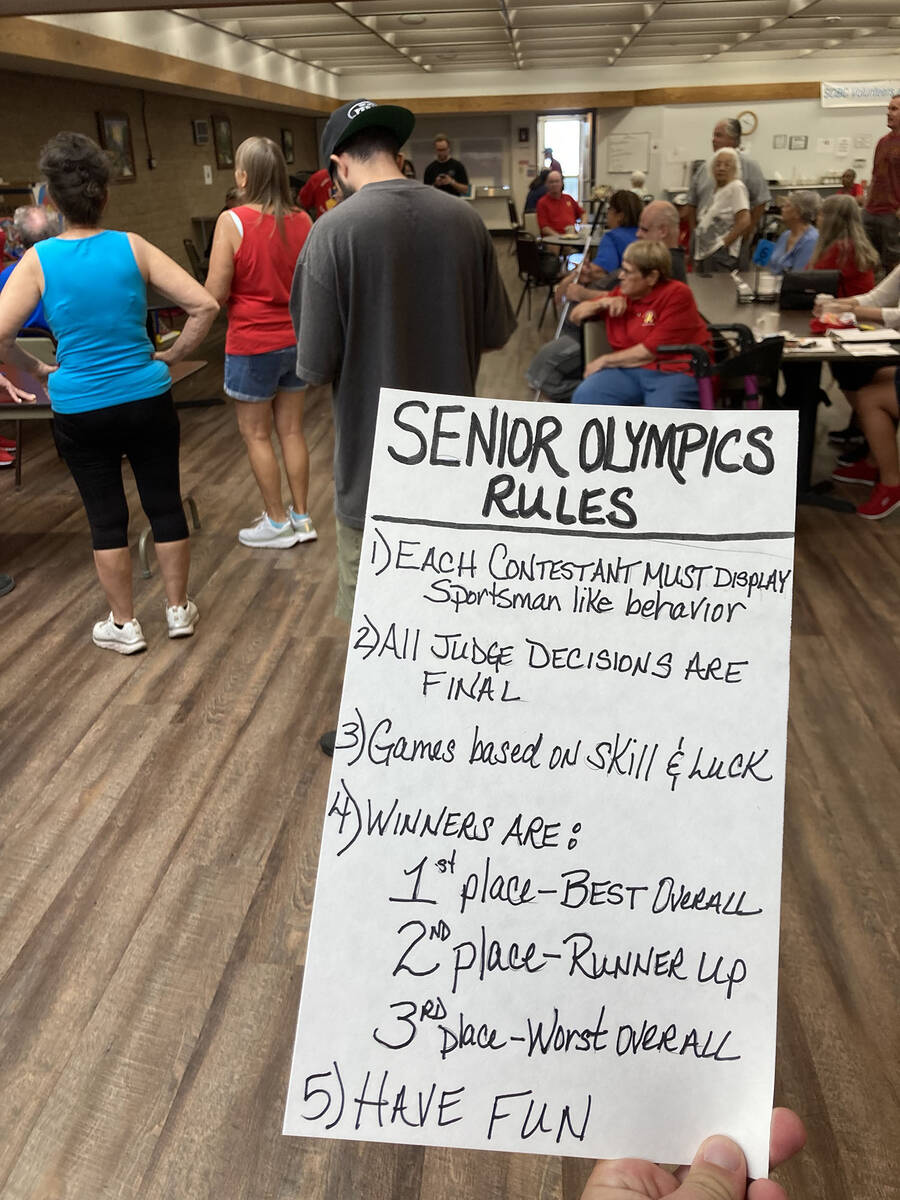 (Owen Krepps/Boulder City Review) Staff of the Senior Center of Boulder City posted its rules f ...