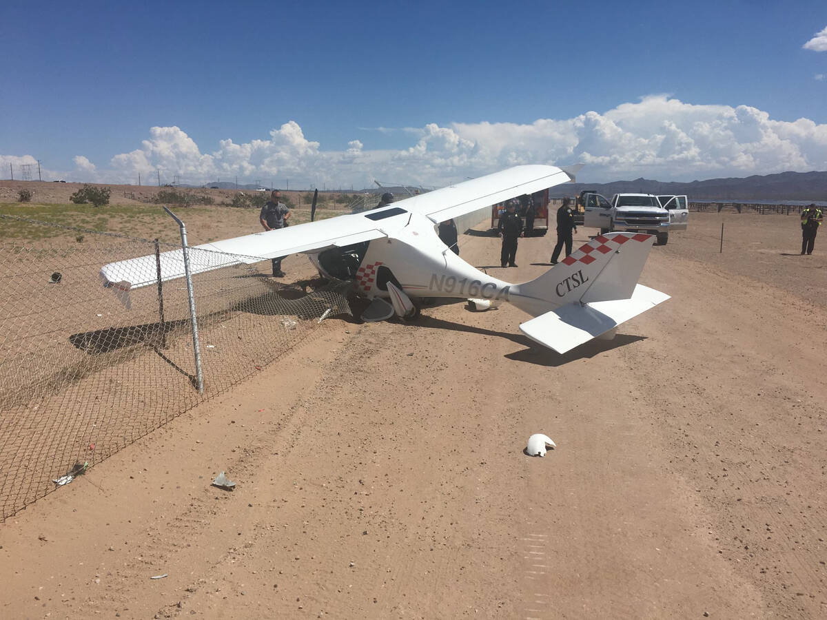 (Photo courtesy Boulder City Fire Department) Two people received minor injuries when the small ...