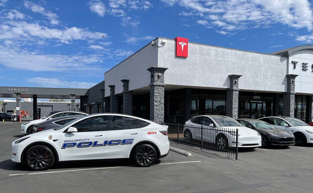 (Photo courtesy Boulder City) Boulder City Police Department is testing electric vehicles for p ...