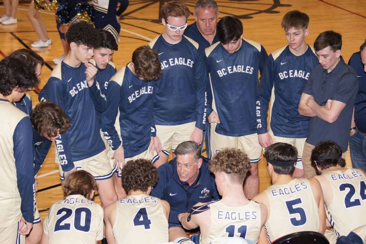 (Boulder City review file photo) Boulder City High School’s boys varsity basketball team, see ...