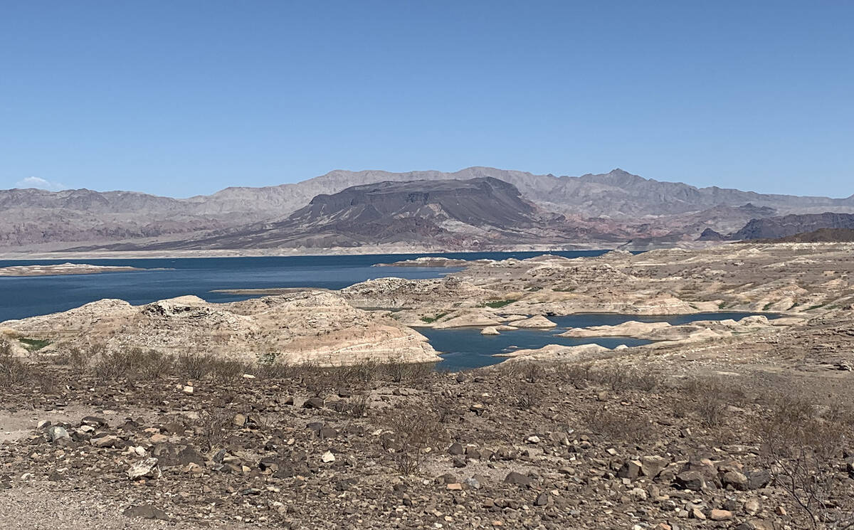 (Boulder City Review file photo) August monsoons help boost the level at Lake Mead, as seen Jul ...