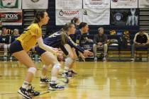 (Courtney Williams/Boulder City Review) Varsity volleyball players from Boulder City High Schoo ...