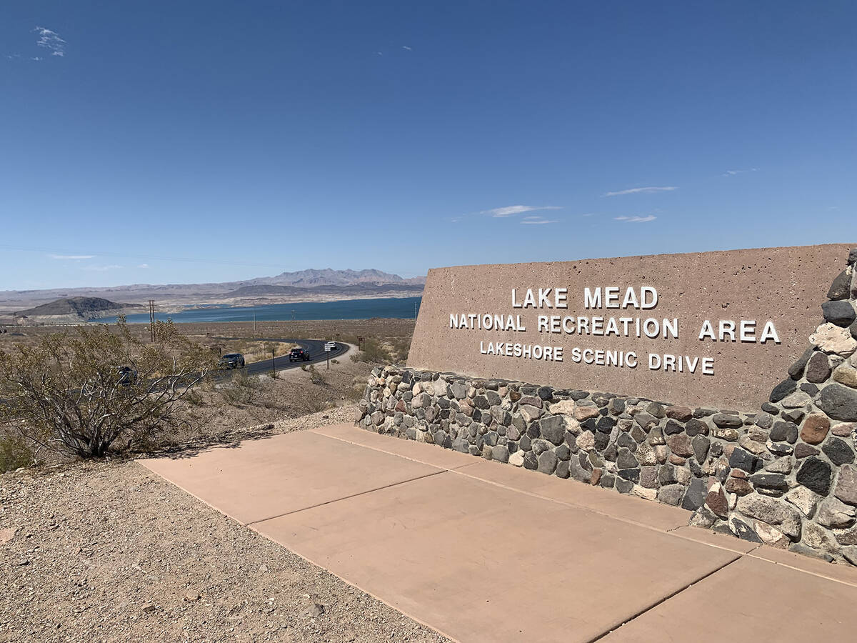 (Boulder City Review file photo) Lower water levels at Lake Mead have revealed prehistoric volc ...