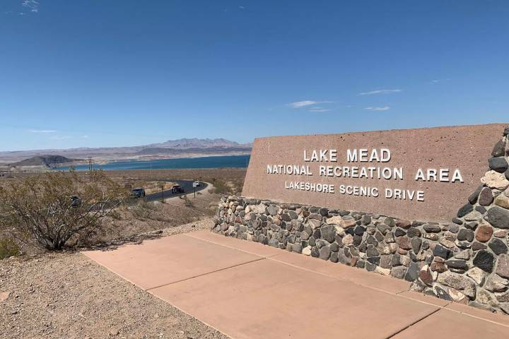 (Boulder City Review file photo) Lower water levels at Lake Mead have revealed prehistoric volc ...