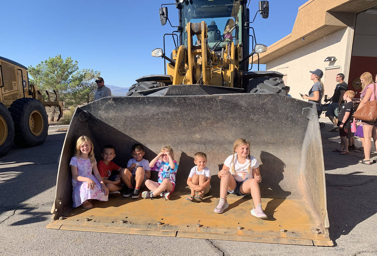 (Hali Bernstein Saylor/Boulder City Review) Getting an unusual view of the city’s equipment u ...