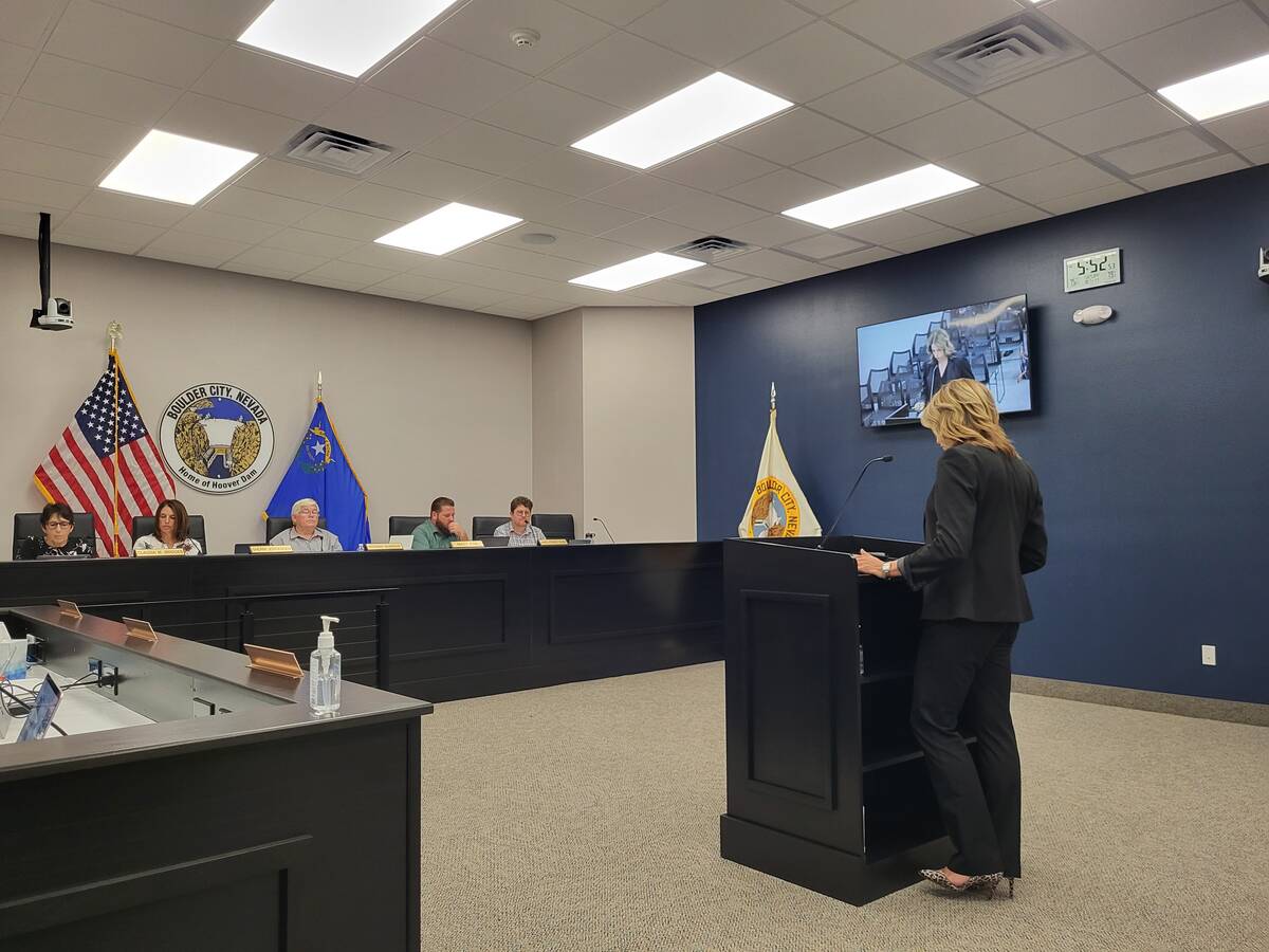 (Mark Credico/Boulder City Review) Deana Jaskolski, Region 3 superientendent for Clark County ...