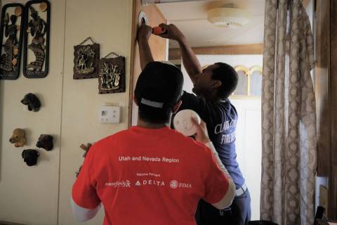 (Photo courtesy Southern Nevada Red Cross) Sound the Alarm is a program sponsored by the Americ ...