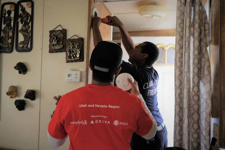 (Photo courtesy Southern Nevada Red Cross) Sound the Alarm is a program sponsored by the Americ ...