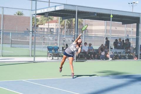 (Boulder City Review file photo) Junior Lillian Mikkelson, seen playing in September, will play ...