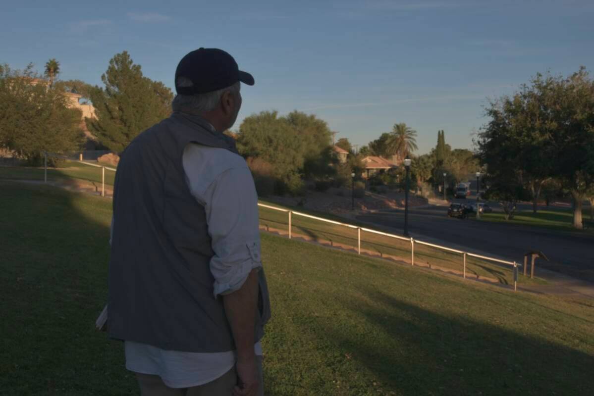 (Jimmy Romo/Boulder City Review) Alan Goya stands on the lawn below the Bureau of Reclamation' ...