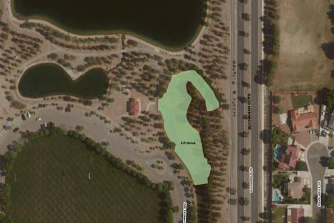 (Image courtesy Boulder City) An .81 acre grassy area inside Veterans’ Memorial Park will bec ...