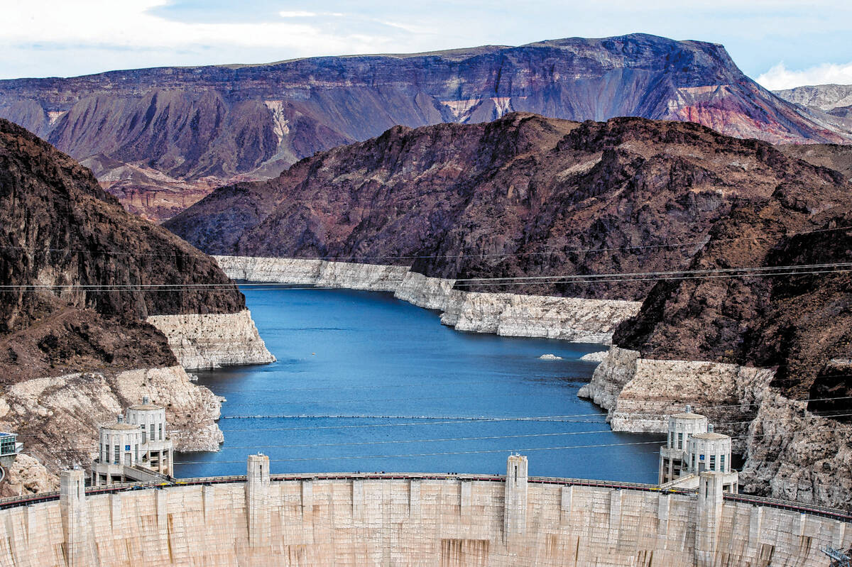 (Las Vegas Review-Journal file photo) Decreasing water levels at Lake Mead can be seen well fro ...