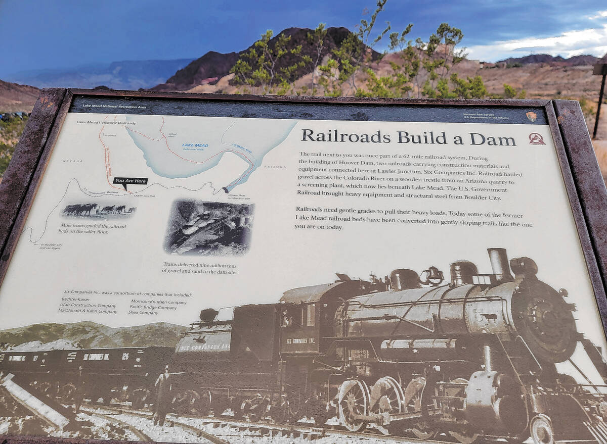 (Natalie Burt/Special to the Boulder City Review) Several informational panels share history th ...