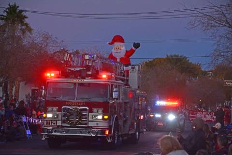 (Boulder City Review file photo) The Boulder City Fire Department traditionally kicks off the a ...