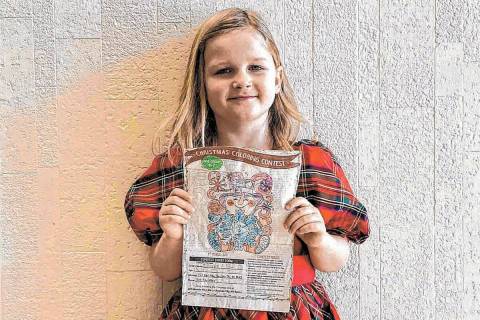 (Anisa Buttar/Boulder City Review) Emmylou Denman, 4, won first place in the Boulder City Revie ...