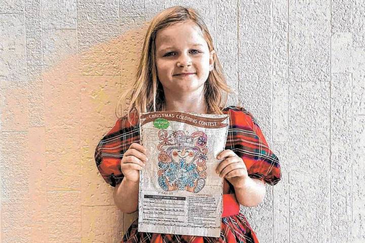 (Anisa Buttar/Boulder City Review) Emmylou Denman, 4, won first place in the Boulder City Revie ...