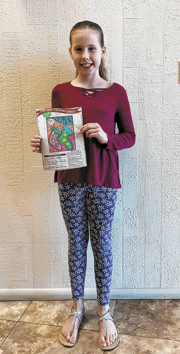 (Anisa Buttar/Boulder City Review) Lucille Keller won first place in the Boulder City Review's ...