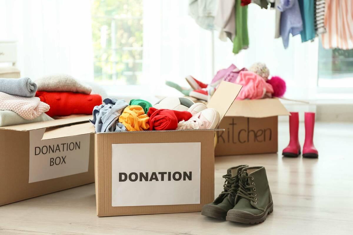 (Photo courtesy Norma Vally) The holiday season is a good time to declutter your home. Donation ...