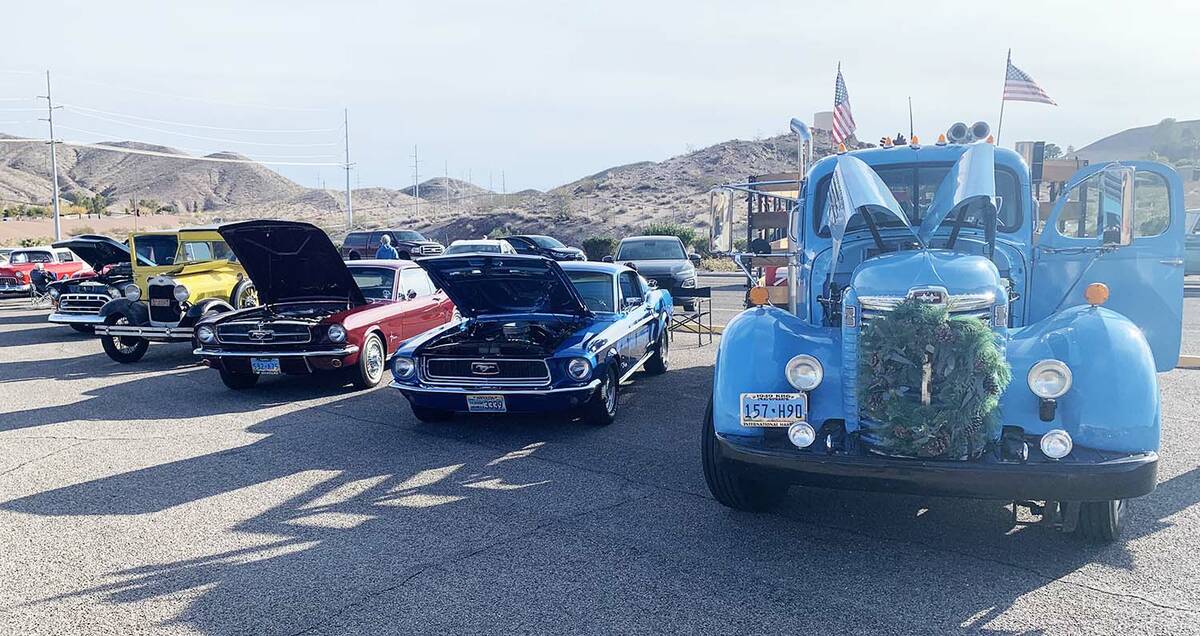 (Anisa Buttar/Boulder City Review) A variety of classic and modern vehicles were on display at ...
