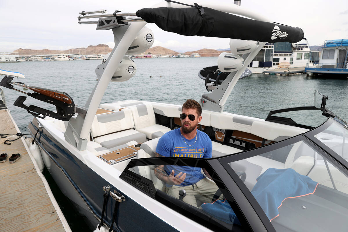 (K.M. Cannon/Las Vegas Review-Journal) Boater Vance Randall speaks about launch ramps and futu ...