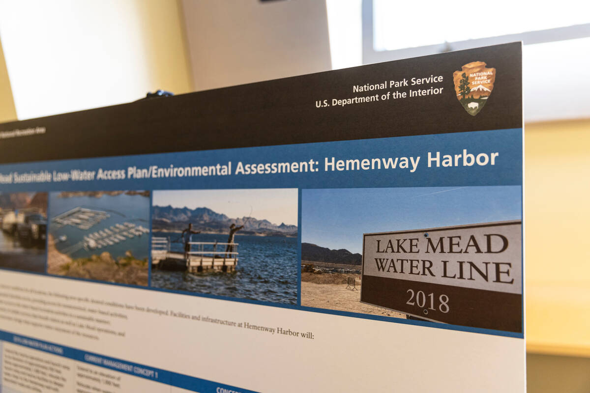 (Chase Stevens/Las Vegas Review-Journal) Details of the Hemenway Harbor concepts are featured ...