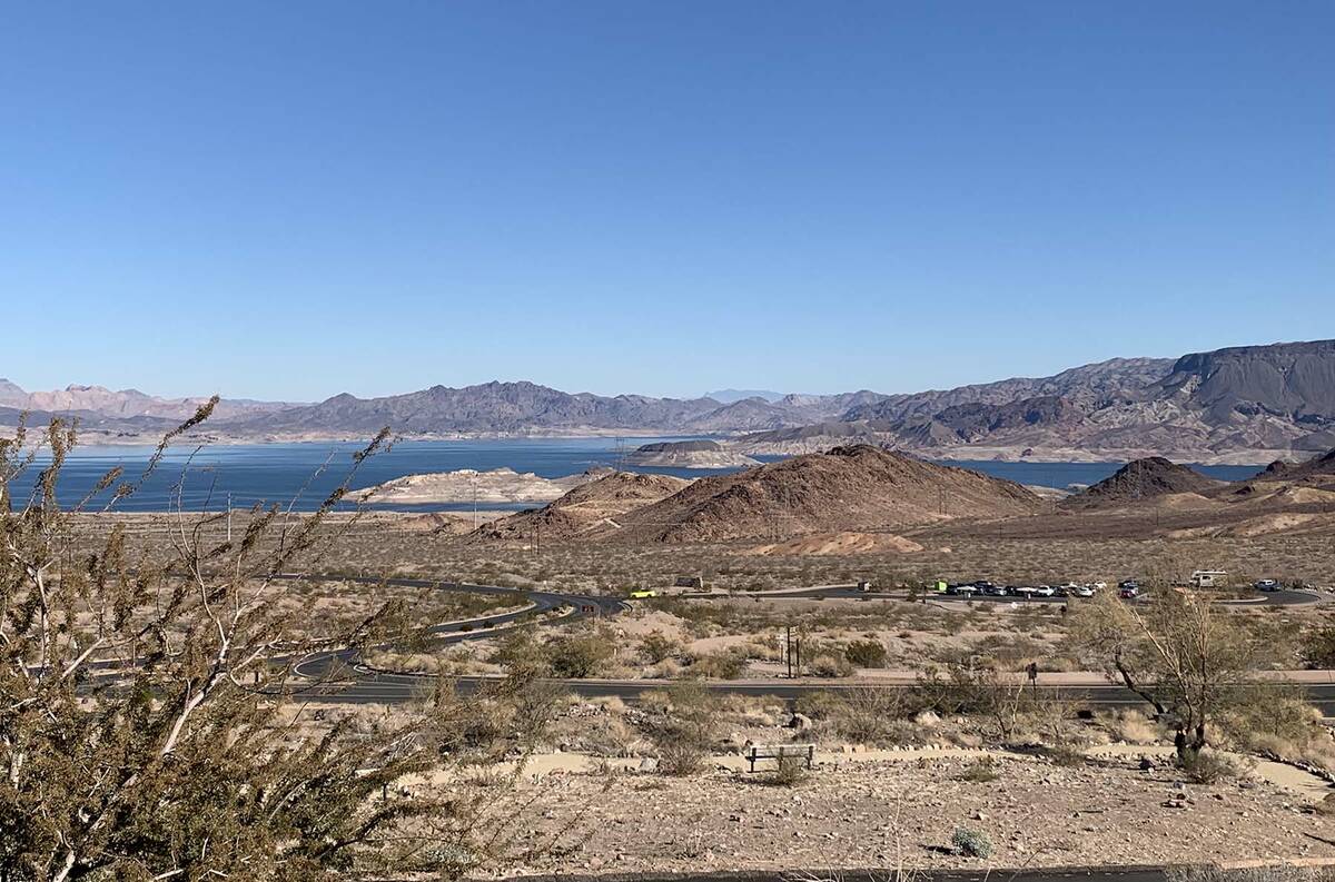 (Hali Bernstein Saylor/Boulder City Review) The future of Lake Mead, as seen Saturday, Dec. 17, ...