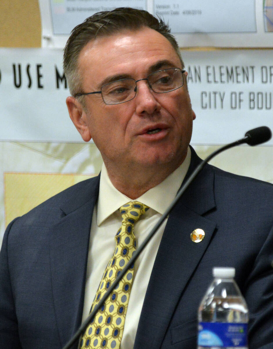 (Boulder City Review file photo) Former City Manager Al Noyola, seen in January 2020, wrote a l ...