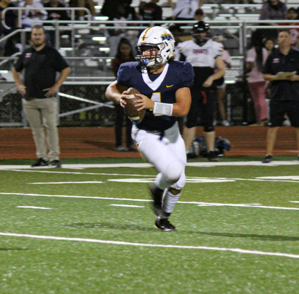 (Boulder City Review file photo) From Oct. 14, Boulder City High School sophomore Gage Hopkinso ...