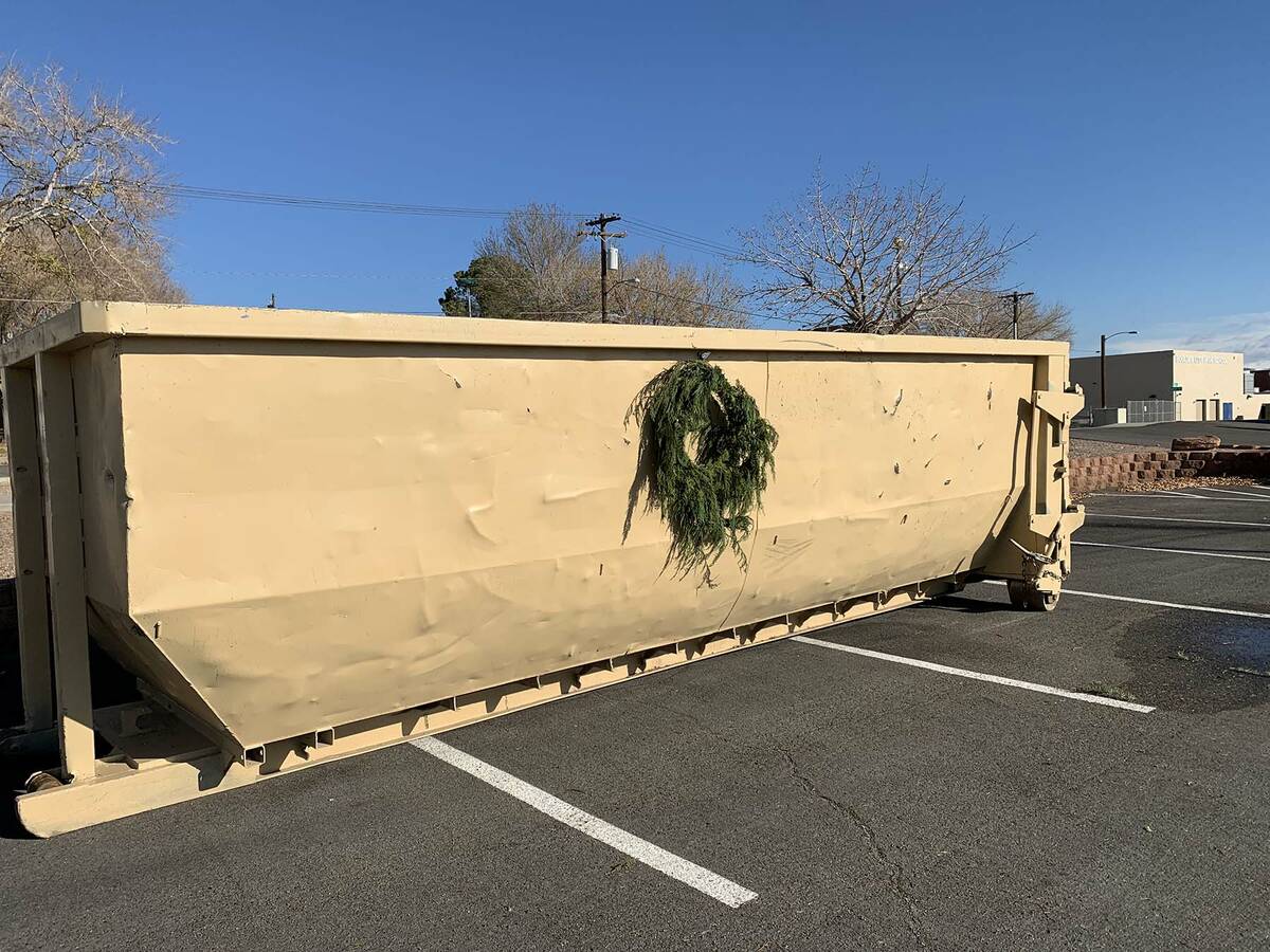(Hali Bernstein Saylor/Boulder City Review) People can recycle their Christmas trees through Ja ...