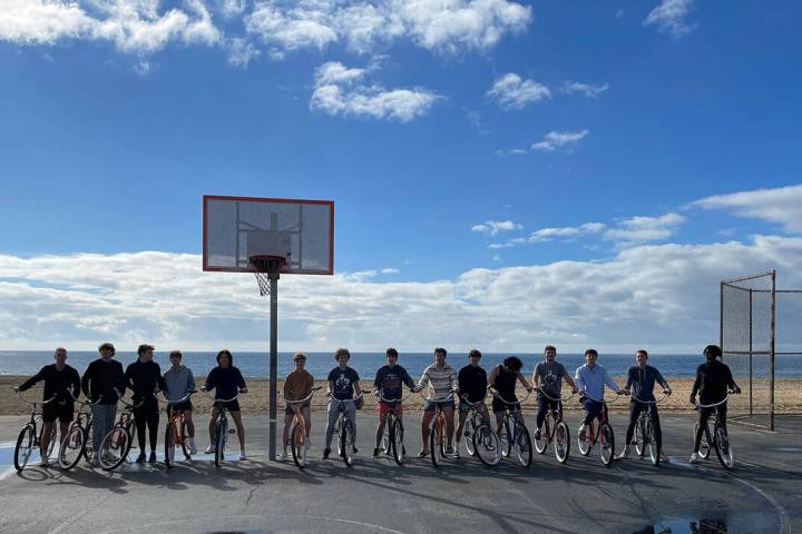 (Photo courtesy John Balistere) Taking a break from the Orange Holiday Classic in Orange, Calif ...