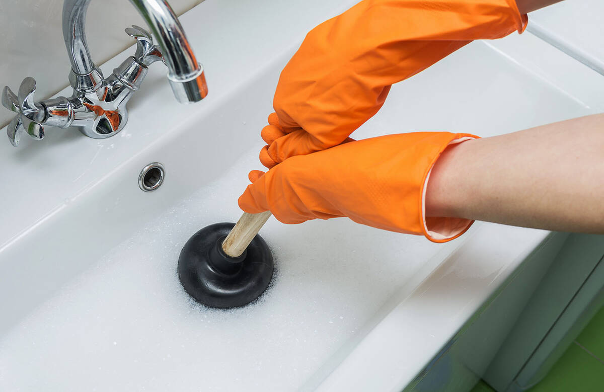 (Photo courtesy Norma Vally) When plunging a slow or clogged sink, getting proper suction is es ...