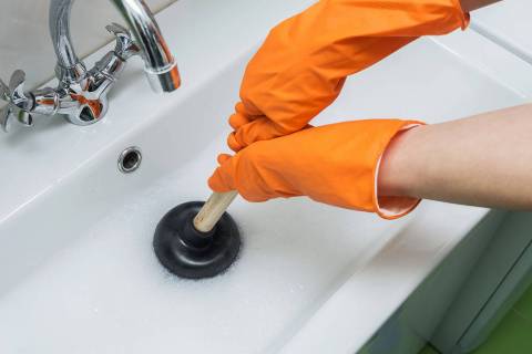 (Photo courtesy Norma Vally) When plunging a slow or clogged sink, getting proper suction is es ...