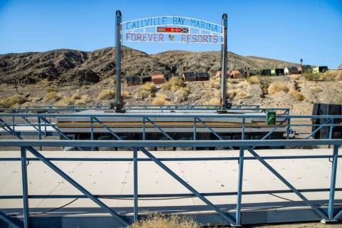 (L.E. Baskow/Las Vegas Review-Journal) An old floating dock for the Callville Bay Marina and Fo ...
