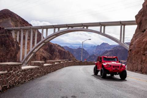 (Las Vegas Review-Journal file photo) Traffic will be impacted as lanes over the Mike O'Callagh ...