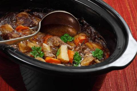 (Getty Images) Stews and other dishes that can be made in a slow cooker are showcased at Jump S ...