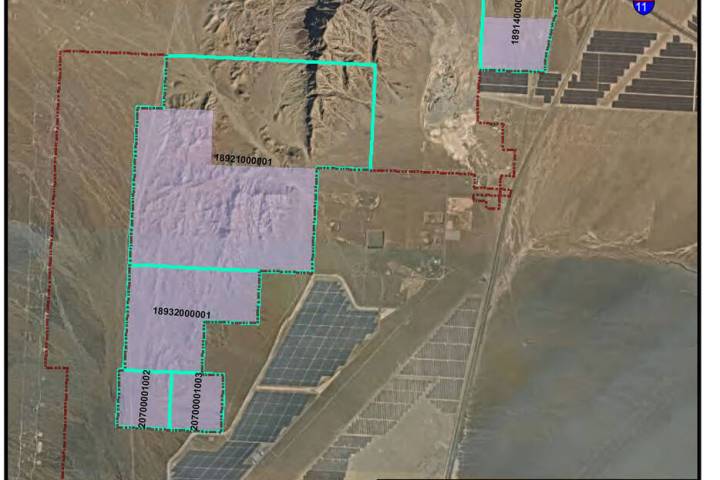 (Image courtesy Boulder City) Boulder City is proposing to annex roughly 2,500 acres, the purpl ...