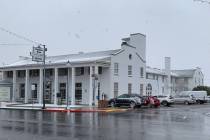 (Hali Bernstein Saylor/Boulder City Review) The historic Boulder Dam Hotel was dusted with snow ...