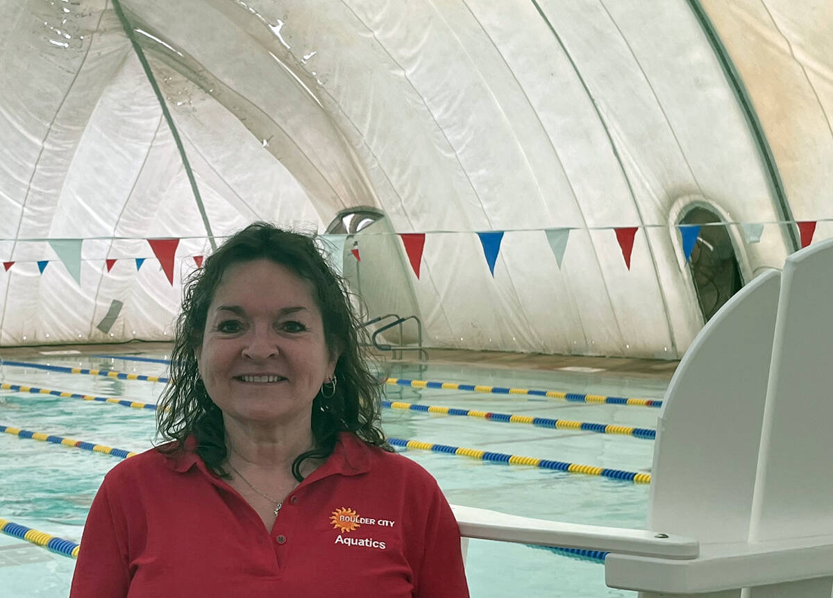 (Bill Evans/Boulder City Review) Aquatic Coordinator Cheree Brennan has been running the pool f ...