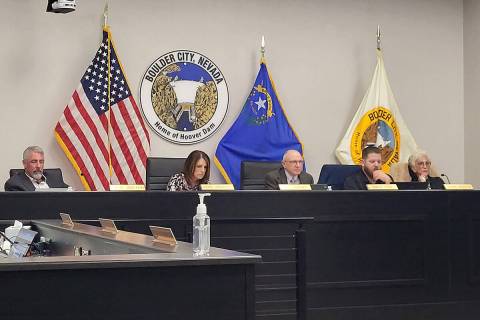 The Boulder City Council heard multiple options for returning wastewater to Lake Mead in its me ...