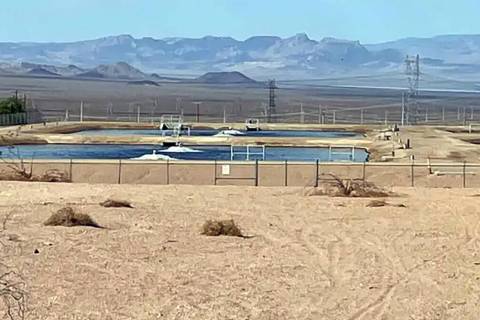 A view of the current wastewater treatment plant. (Photo courtesy of Boulder City)