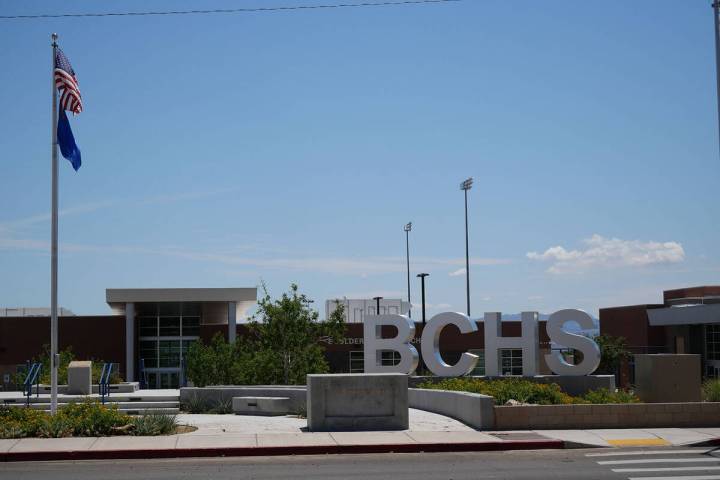 Boulder City High School on Monday, Aug. 8, 2022. (Owen Krepps/Boulder City Review)