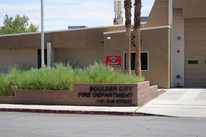 The Boulder City Fire Department on Elm Street. (Owen Krepps/Boulder City Review)