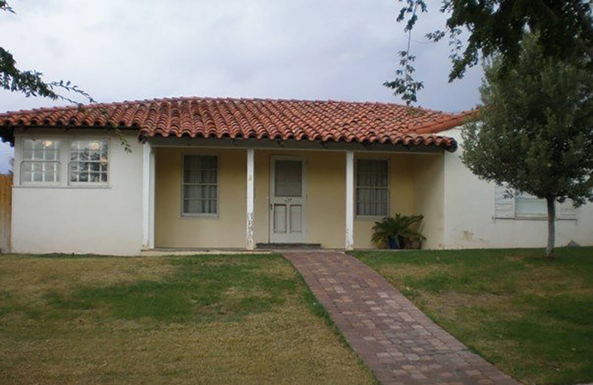 (Photo courtesy of Boulder City) A view of the home at 524 Birch Street before the improvments ...