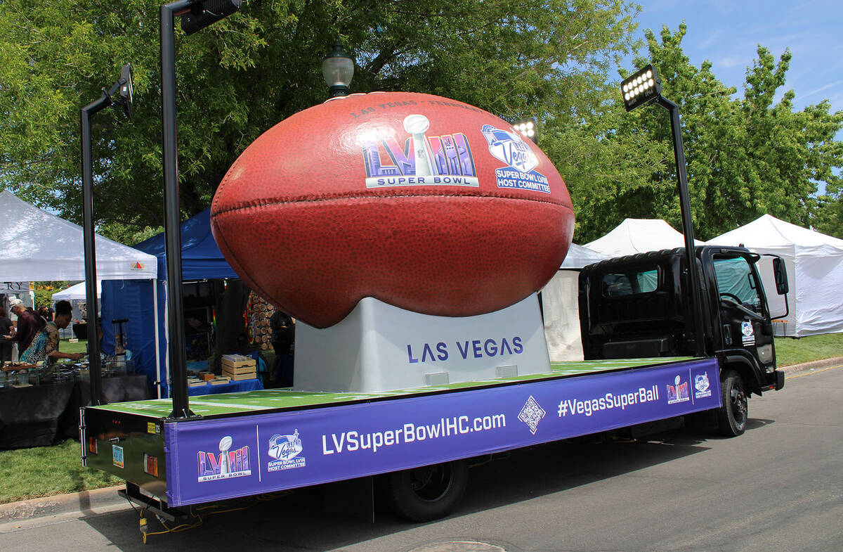 Ron Eland/Boulder City Review Making its first public appearance was a giant football, which is ...