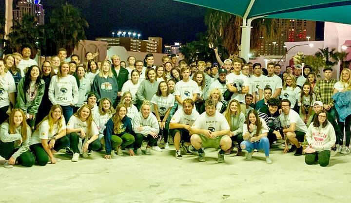 (Courtesy photo) Pictured are students at the Boulder City High School class of 2019 Grad Night ...