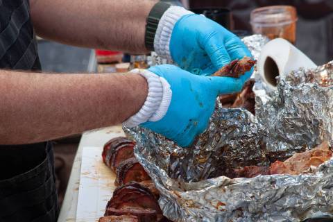 Linda Evans/FotoDiva Images Participants in the barbecue challenge spend many hours prepping fo ...