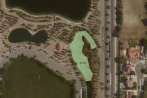 Overhead view of the area slated for the new dog park.