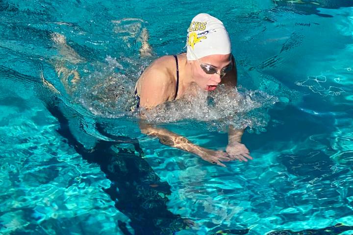 Photo courtesy Brandi McClaren Josie McClaren, who recently graduated, was one of six BCHS swim ...