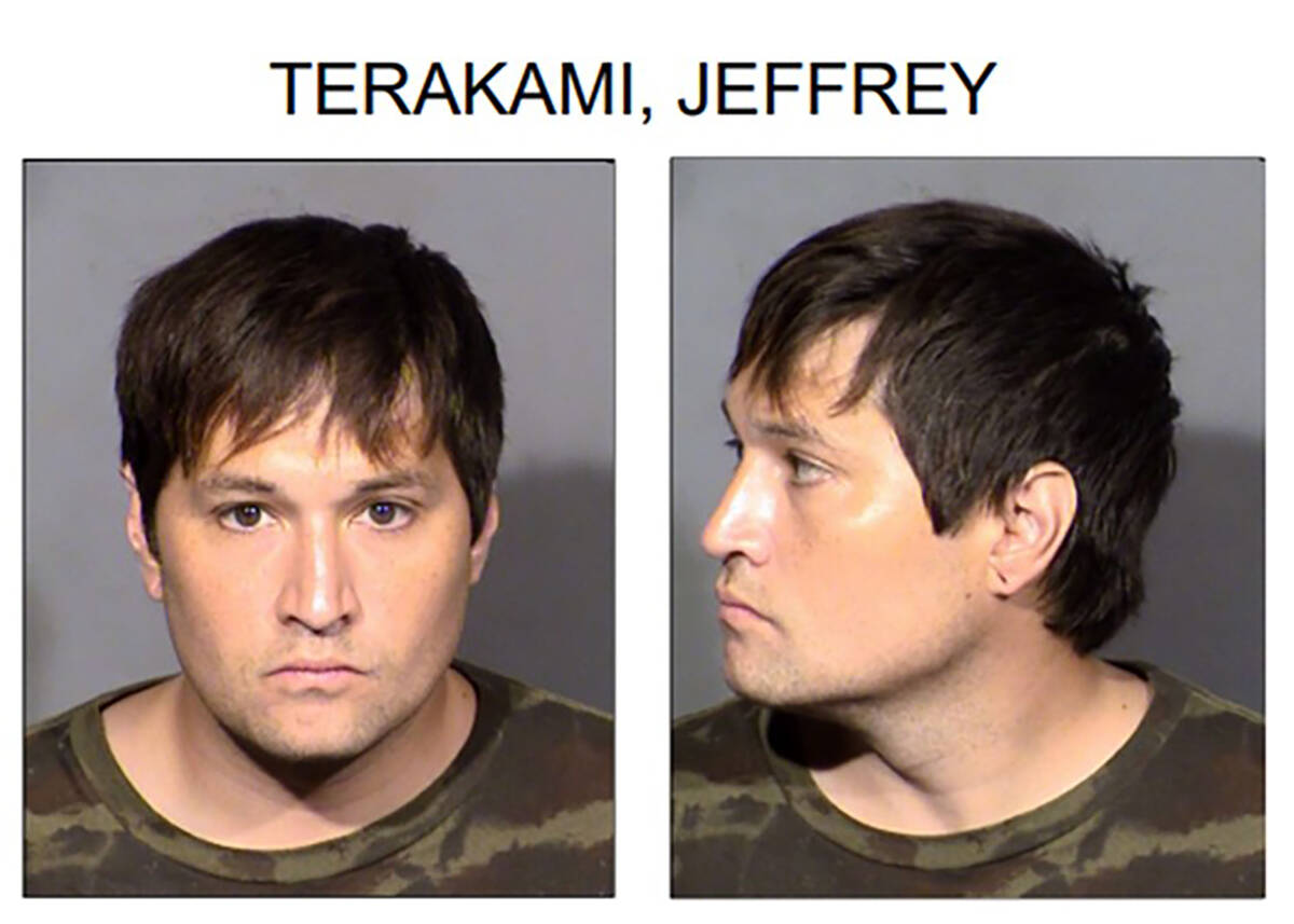 (Photo courtesy of Boulder City) Booking photos of Jeffrey Terakami.